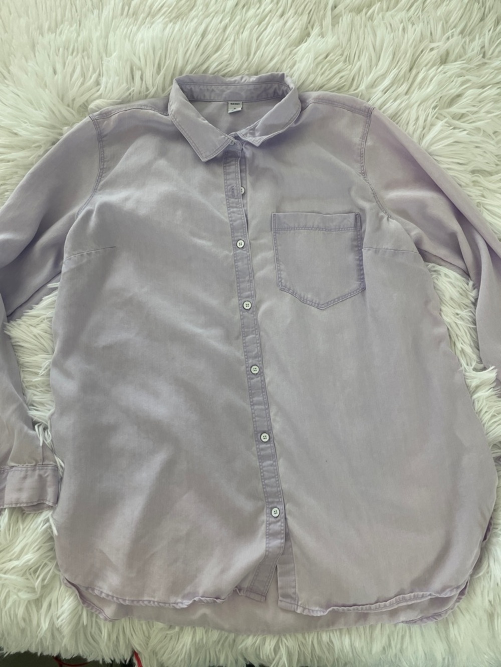 Old Navy Lilac Button-Up Blouse